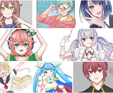 可愛いイラストお描きます かわいいイラストを丁寧に制作します！！ イメージ2
