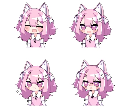 オリジナルSD立ち絵描きます 動画にも○！ポーズ差分もOK！ イメージ1
