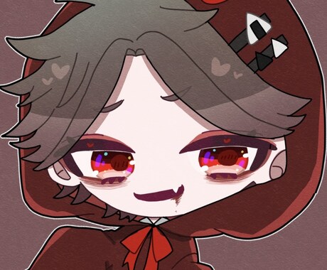 グッズに最適！ちまっとしたミニキャラ描きます 商用利用可！2体目以降は割引！ イメージ1