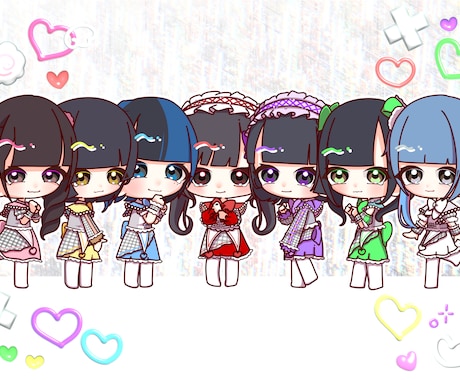 目を引く鮮やかなイラストを描きます フラスタや等身パネルイラストでライブの装飾を華やかに イメージ2