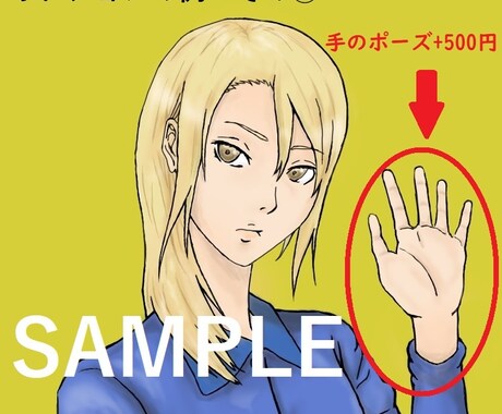 SNSやブログのアイコン作成します ラフ画（下絵）2案からお選びいただけます。 イメージ2