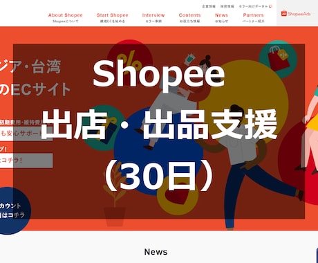 Shopee（越境EC）出店を伴走支援します 出店・出品・プロモーション設定支援（30日） イメージ1