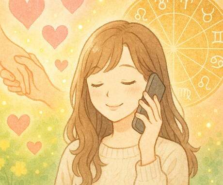 恋の悩み、人生の悩みを電話で優しく占います 誰にも言えない想い、受けとめます。あなたの心に寄り添う占い イメージ1