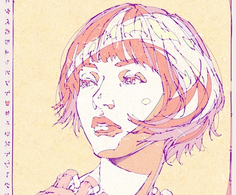 ちょっとレトロなラインアートお届けします 挿絵や広告に洒落たイラストをどうぞ。 イメージ1