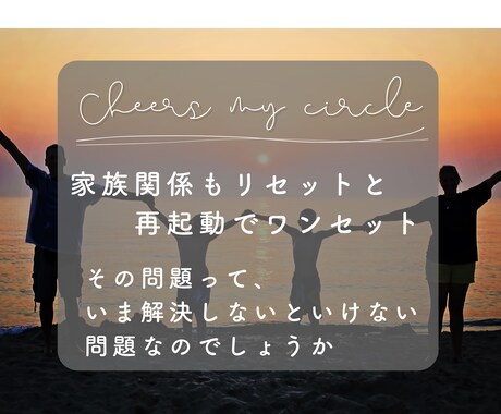 家族の誤解、ここで一緒に解きほぐしていきます 家族間の微妙なズレを修正、新たな理解で心のギャップを埋める イメージ1