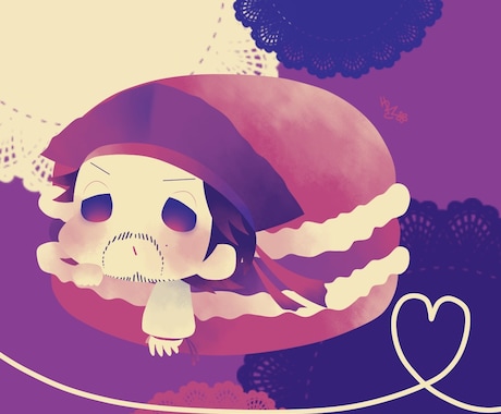 ちょっと個性派！？限定色でイラスト描きます 使用する色は5〜6色のみ！なのに「鮮やか×可愛い」？！ イメージ2