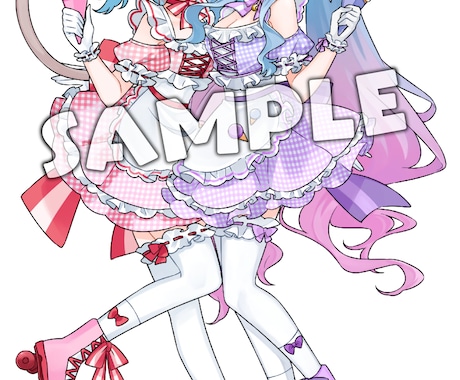 SD、サムネイル、キービジュアルお描きします 配信、動画活動に使える可愛いイラストが欲しい方にオススメ！ イメージ2