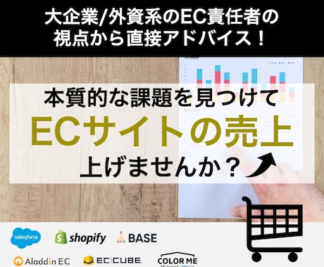 EC売上☆経験豊かなECコンサルがアドバイスします 課題の本質を見つけて一緒に解決しましょう！ イメージ1