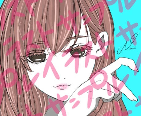 シンプルタッチ&塗り用のSNSアイコン描きます あなたのイメージを、一緒に描きませんか？ イメージ2