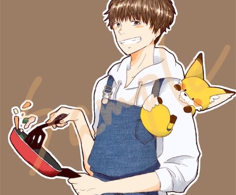 等身キャラオリジナルSNSアイコン描きます 自分だけのオリジナルアイコンはいかがですか？ イメージ2