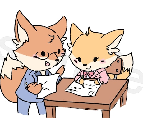 商用OK!親しみのある挿絵・商業用イラスト描きます 1点2500円~・人物・動物何でも可・ラフまで無料 イメージ2