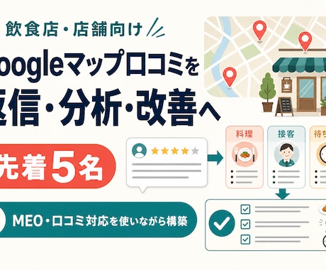 Googleマップ口コミを店舗改善につなげます イメージ1