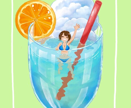 SNSにも！動画のサムネにも！1枚絵描きます SNSや動画でお使いいただきける1枚絵を描きます イメージ1