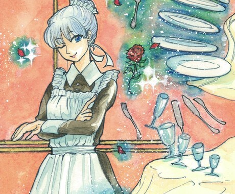 オーダーメイド！アナログイラスト描きます ご希望の人物イラスト作成！【オプションでアナログ原画発送】 イメージ1