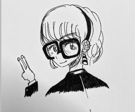 シンプルなイラスト描きます 手描きで線画、コピック絵を描きます イメージ2