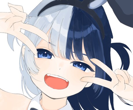 SNS用の可愛い女の子のアイコンイラスト作成します あなただけの元気で可愛い女の子のアイコンイラスト作成します！ イメージ2