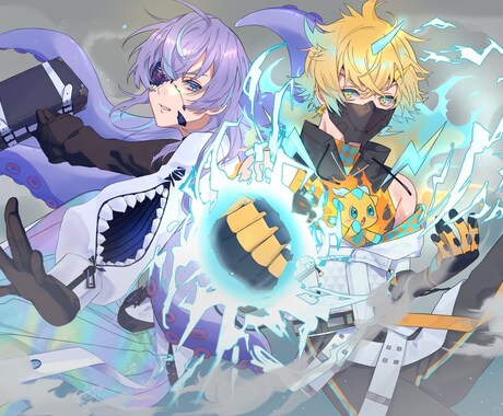 立ち絵・一枚絵・キャラデザ・SD等制作いたします 用途に合わせたカラフルで綺麗なイラストを制作いたします！ イメージ2