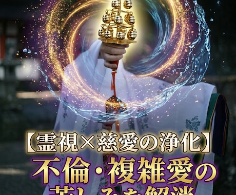 霊視×慈愛の浄化不倫・複雑愛の苦しみを解消します 滞りを流し、あなた本来の「愛される輝き」を取り戻す イメージ2