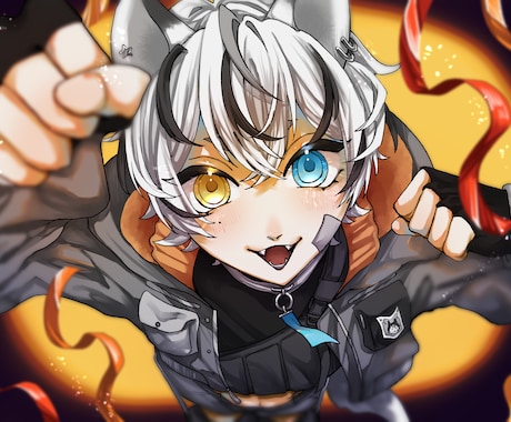個性的な絵柄でイラストお描きします 鮮やかな色使いでイラストを描きます! イメージ2