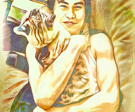 個性ある様々な似顔絵を作成します 誕生日プレゼントや感謝の気持ちを贈りたい方に最適です。 イメージ2