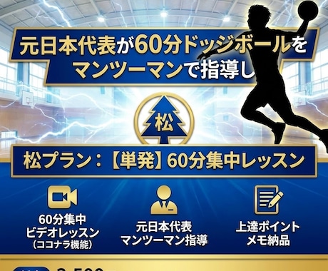 元日本代表がドッジボール指導します 投げる・受ける・避けるをマンツーマンでレベルアップ。 イメージ1