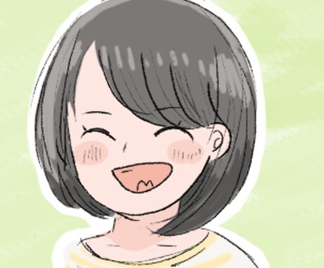 可愛くてポップなアイコンを作成いたします あなたのプロフィールを明るいタッチのイラストで彩ります！ イメージ2