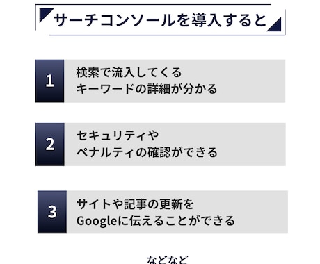 サーチコンソールの導入・設定を代行します WordpressのサイトにSearchConsoleを導入 イメージ2