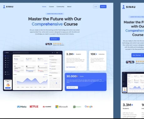 英仏対応可/15時間でウェブサイトを作ります デザインがよくわからず、ある程度お任せしたい方へ イメージ1