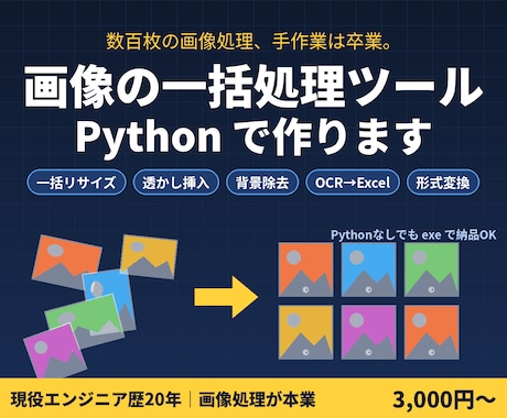Pythonで画像認識AIの試作を作ります イメージ1