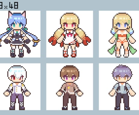 48×48、60×60のドット絵を製作します SNSやPBWのアイコンとして イメージ2