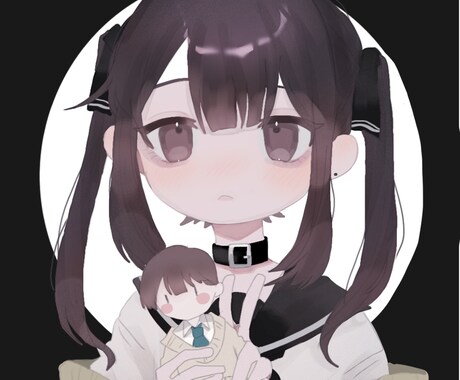 貴方だけの可愛いミニキャラアイコンお描きします sample使用可能な方のみとさせて頂きます!! イメージ1