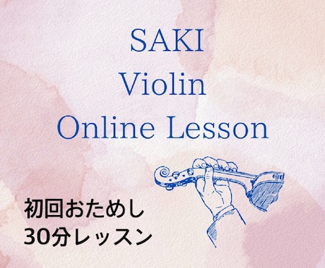 ヴァイオリンのオンラインを致します オーケストラ奏者のレッスンを受けてみませんか？ イメージ1