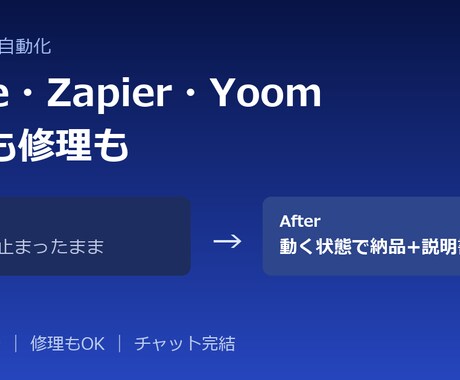 Make・Zapier・Yoomで自動化します ノーコード連携の構築も修理もチャット完結 イメージ1