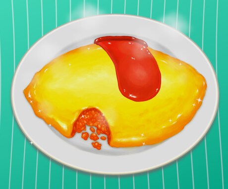 商用無料！あったか可愛い料理イラストお描きします あなたの“おいしい”をイラストで再現！ イメージ1