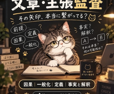 文章・主張の飛躍を監査します イメージ1