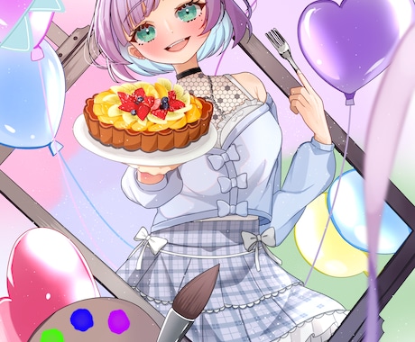 1枚絵やアニメーション込みのイラスト描きます 自分だけのイラストが欲しい方に！ イメージ1