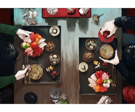 雰囲気のある一枚絵を描きます キャラクターが「そこに居る」ような絵を作成します。 イメージ2