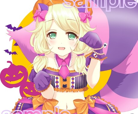 可愛らしい女の子描きます SNSのアイコン、グッズ用キャラ、動画イラストなど イメージ1