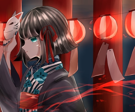 イメージ通りのイラストを高クオリティでお描きします 色彩豊かで透明感溢れるアニメ調タッチで頭の中をそのまま絵に！ イメージ2