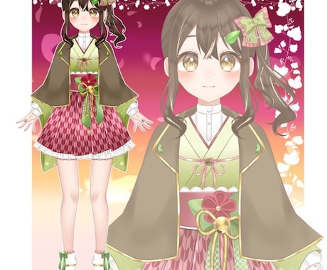あなただけの立ち絵をお描きします アイドル衣装やキラキラした立ち絵はお任せください！ イメージ1