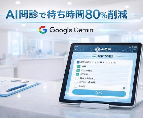 医療クリニック向けAI問診ボットを作ります 受付業務を最大80%自動化。AI問診で患者対応を効率化 イメージ1