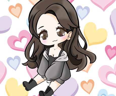 SNSや名刺など似顔絵ちびキャライラスト承ります 自分そっくりな似顔絵ちびキャライラストお直しは何度でも! イメージ2