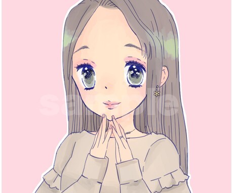 大人可愛いオシャレなSNSアイコン作成します ちょっと可愛いケモ耳もお描きします♡ イメージ2
