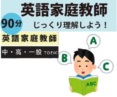 英語家庭教師します 90分、わからない所をじっくり理解しよう！ イメージ1
