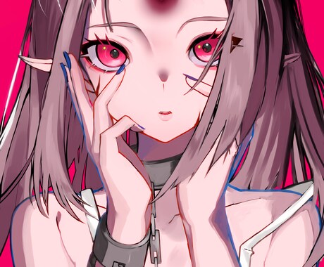 初サービスの為格安でご希望のイラスト作成承ります ビビットカラーのかっこいい女の子が特徴です！ イメージ2