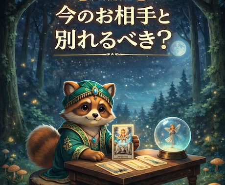 今のお相手と別れるべき？ー自立への一歩を鑑定します 誰にも言えない気持ち、たぬき占いでスッキリさせませんか？ イメージ1