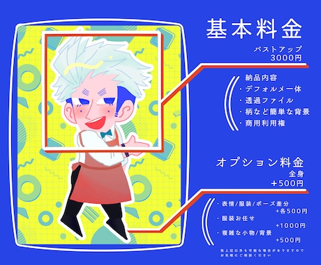 商用◎あなたに合ったデフォルメお描きします カートゥーン調からもちっとかわいいまで多様な絵柄対応ᙏ̤̫ イメージ2
