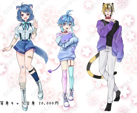 現役ライバーが立ち絵描きます IRIAMで使える立ち絵や可愛いSDキャラを制作します♪ イメージ1