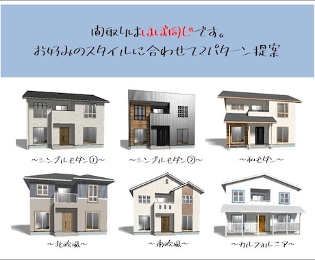 住宅の外観をデザインします 間取りを変更せず外観デザインをご提案♩ イメージ2