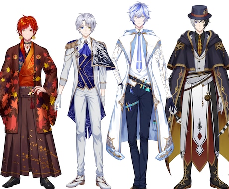 男性Vtuberモデル制作いたします 世界観に寄り添ったモデルを制作します イメージ2